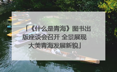 《什么是青海》图书出版座谈会召开 全景展现大美青海发展新貌