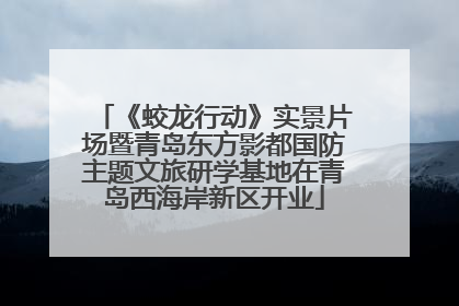 《蛟龙行动》实景片场暨青岛东方影都国防主题文旅研学基地在青岛西海岸新区开业