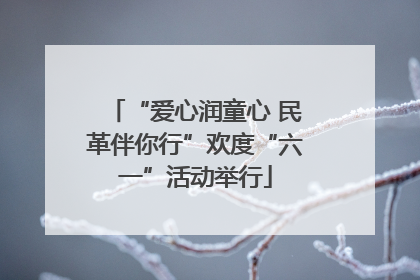 “爱心润童心 民革伴你行”欢度“六一”活动举行