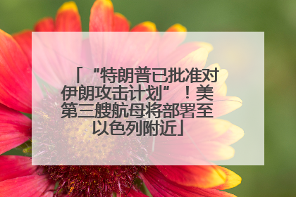 “特朗普已批准对伊朗攻击计划”！美第三艘航母将部署至以色列附近
