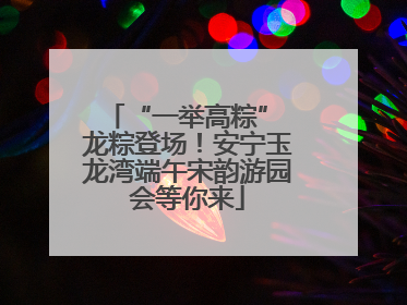 “一举高粽” 龙粽登场！安宁玉龙湾端午宋韵游园会等你来