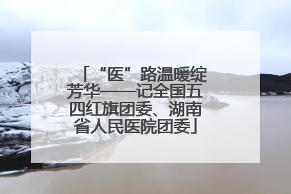 “医”路温暖绽芳华——记全国五四红旗团委、湖南省人民医院团委