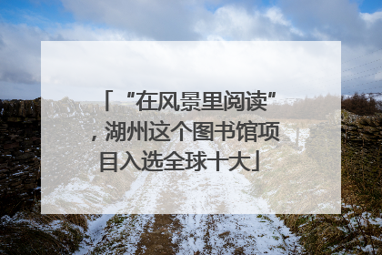 “在风景里阅读”，湖州这个图书馆项目入选全球十大