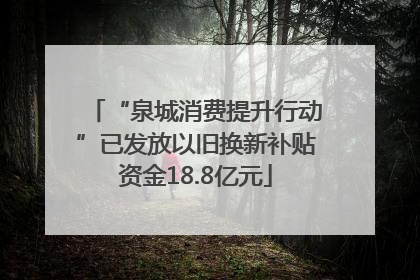 “泉城消费提升行动”已发放以旧换新补贴资金18.8亿元