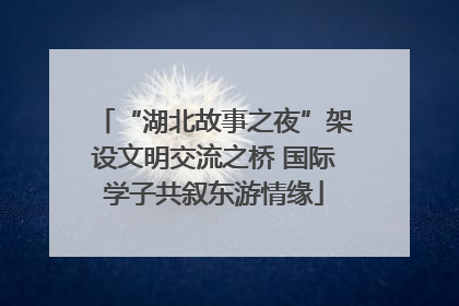 “湖北故事之夜”架设文明交流之桥 国际学子共叙东游情缘