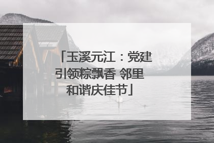 玉溪元江：党建引领粽飘香 邻里和谐庆佳节