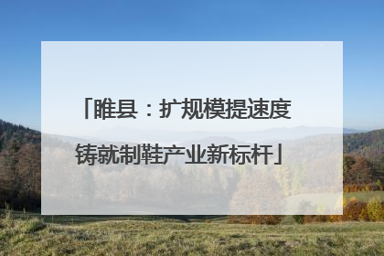 睢县：扩规模提速度 铸就制鞋产业新标杆