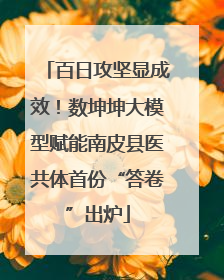 百日攻坚显成效！数坤坤大模型赋能南皮县医共体首份“答卷”出炉