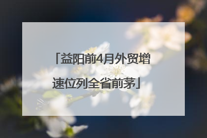 益阳前4月外贸增速位列全省前茅
