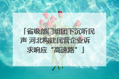 省级部门组团下沉听民声 河北构建民营企业诉求响应“高速路”