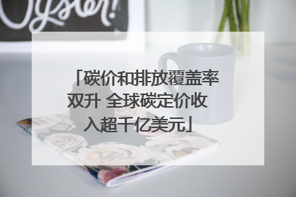 碳价和排放覆盖率双升 全球碳定价收入超千亿美元