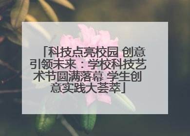 科技点亮校园 创意引领未来：学校科技艺术节圆满落幕 学生创意实践大荟萃