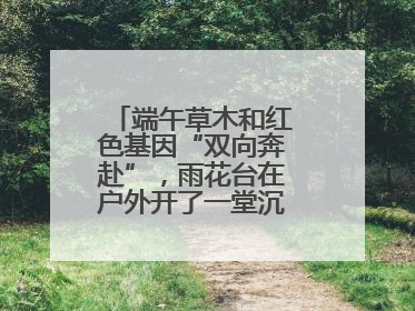 端午草木和红色基因“双向奔赴”，雨花台在户外开了一堂沉浸式思政课