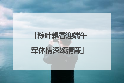 粽叶飘香迎端午 军休情深颂清廉