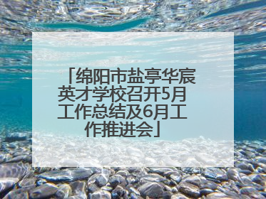 绵阳市盐亭华宸英才学校召开5月工作总结及6月工作推进会