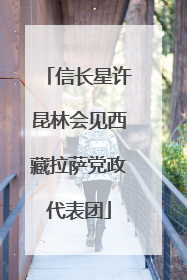 信长星许昆林会见西藏拉萨党政代表团
