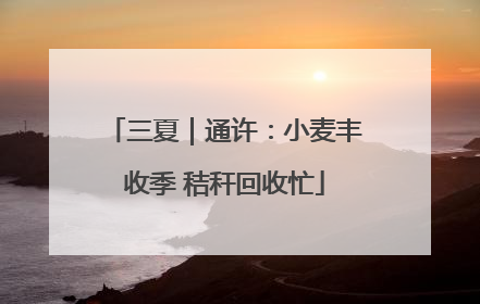 三夏｜通许：小麦丰收季 秸秆回收忙