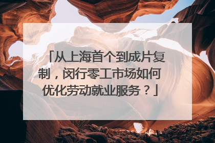 从上海首个到成片复制，闵行零工市场如何优化劳动就业服务？