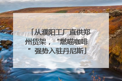从濮阳工厂直供郑州货架，“燃喵咖啡”强势入驻丹尼斯