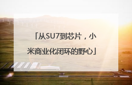 从SU7到芯片，小米商业化闭环的野心