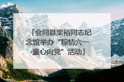 会同县粟裕同志纪念馆举办“粽情六一·童心向党”活动