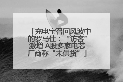 充电宝召回风波中的罗马仕：“访客”激增 A股多家电芯厂商称“未供货”