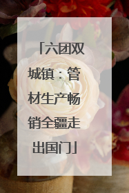 六团双城镇：管材生产畅销全疆走出国门