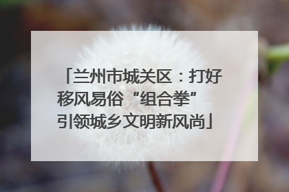兰州市城关区：打好移风易俗“组合拳” 引领城乡文明新风尚