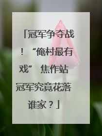 冠军争夺战！“俺村最有戏” 焦作站冠军究竟花落谁家？