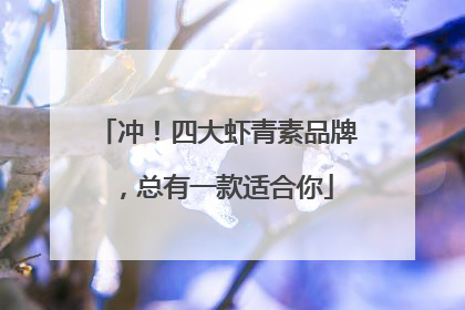 冲！四大虾青素品牌，总有一款适合你
