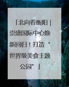 北向看衡阳｜崇盛国际中心焕新回归！打造“世界级美食主题公园”