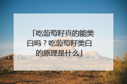 吃葡萄籽真的能美白吗？吃葡萄籽美白的原理是什么