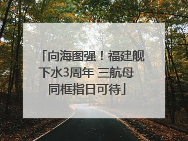 向海图强！福建舰下水3周年 三航母同框指日可待