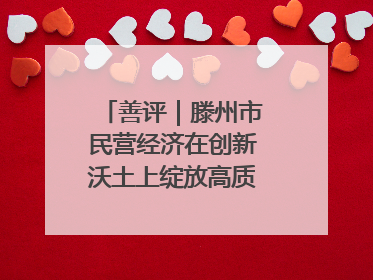 善评｜滕州市民营经济在创新沃土上绽放高质量发展之花
