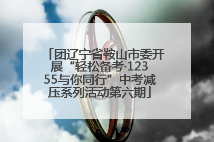 团辽宁省鞍山市委开展“轻松备考·12355与你同行”中考减压系列活动第六期