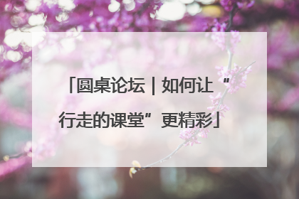 圆桌论坛｜如何让“行走的课堂”更精彩