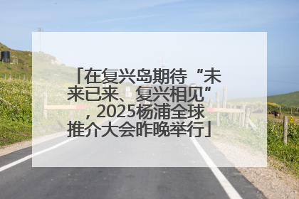 在复兴岛期待“未来已来、复兴相见”，2025杨浦全球推介大会昨晚举行