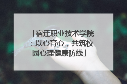 宿迁职业技术学院：以心育心，共筑校园心理健康防线