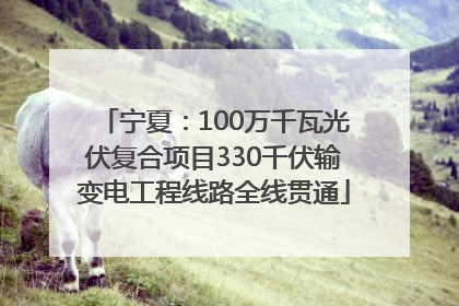宁夏：100万千瓦光伏复合项目330千伏输变电工程线路全线贯通