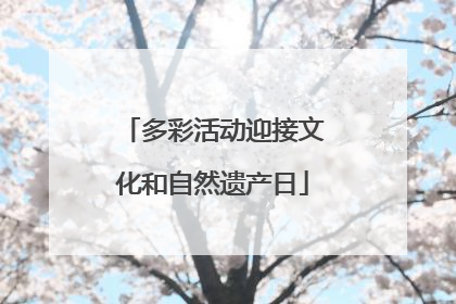 多彩活动迎接文化和自然遗产日