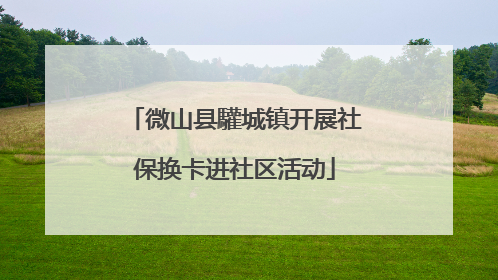 微山县驩城镇开展社保换卡进社区活动