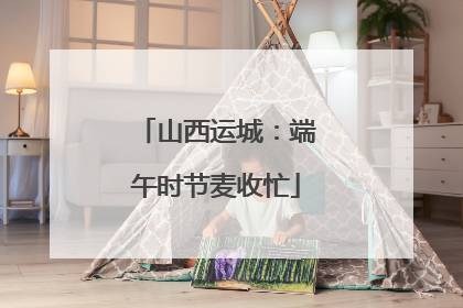山西运城：端午时节麦收忙