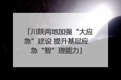 川陕两地加强“大应急”建设 提升基层应急“智”理能力