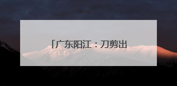 广东阳江：刀剪出口规模持续扩大