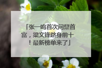 张一鸣首次问鼎首富，梁文锋跻身前十！最新榜单来了