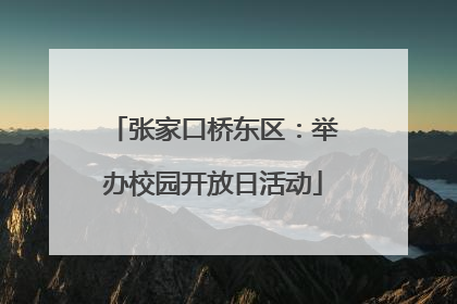 张家口桥东区：举办校园开放日活动