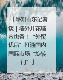 感知山东记者谈｜墙外开花墙内也香！“外贸优品”打通国内国际市场“旋转门”