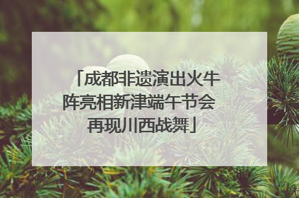 成都非遗演出火牛阵亮相新津端午节会 再现川西战舞