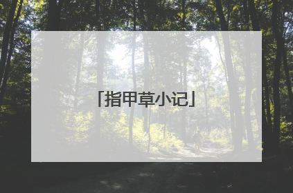 指甲草小记