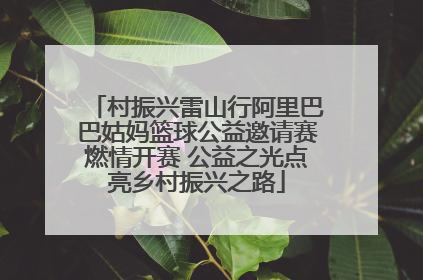 村振兴雷山行阿里巴巴姑妈篮球公益邀请赛燃情开赛 公益之光点亮乡村振兴之路